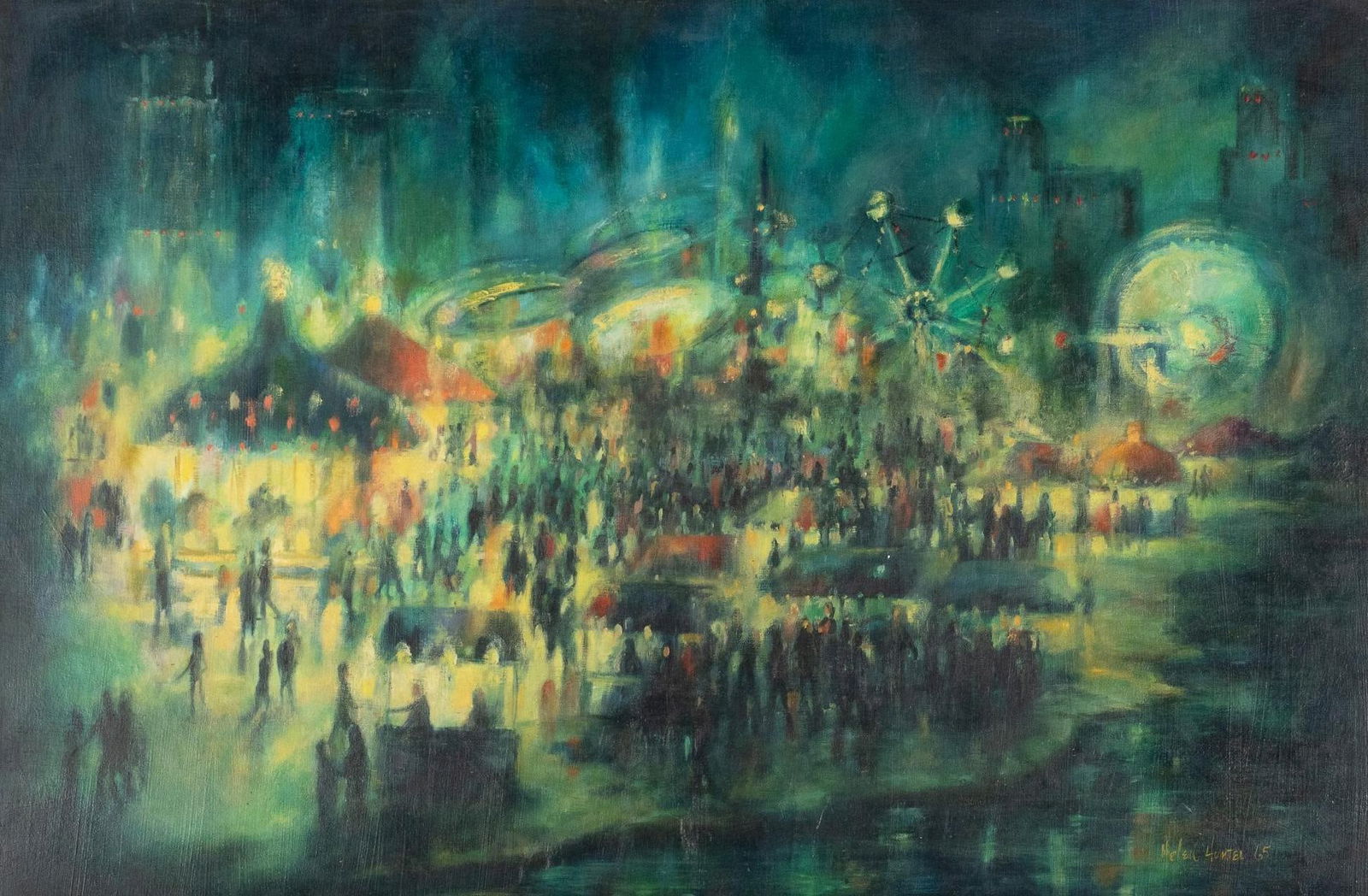 Helen Hunter, Nighttime Circus, 1965 (1 of 5)