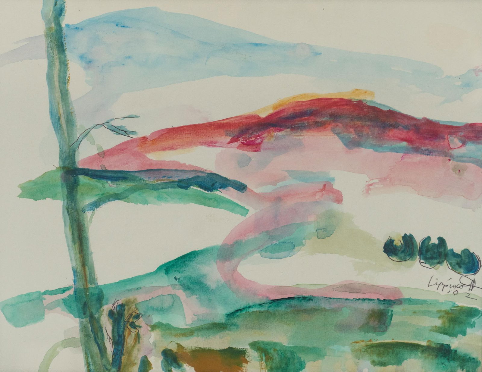 Janet Lippincott, Mountain Landscape, 2002 (1 of 4)