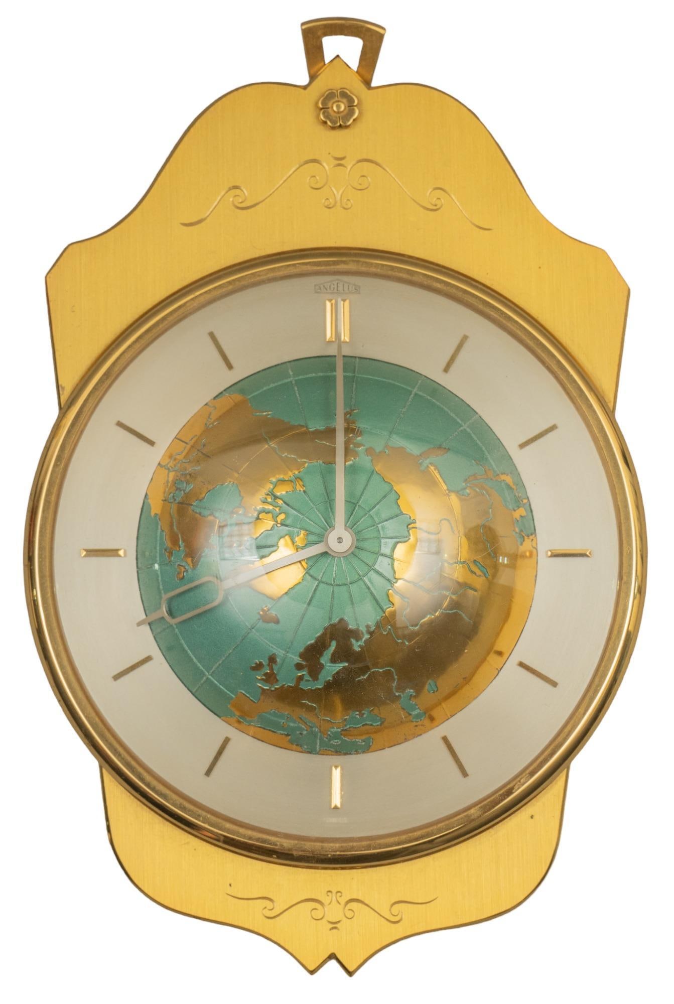 Mid-Century Angelus Globe Wall Clock (1 of 5)