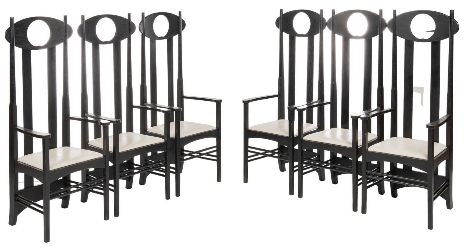(6) C. R. Mackintosh (GBR) Argyle Dining Chairs (1 of 6)