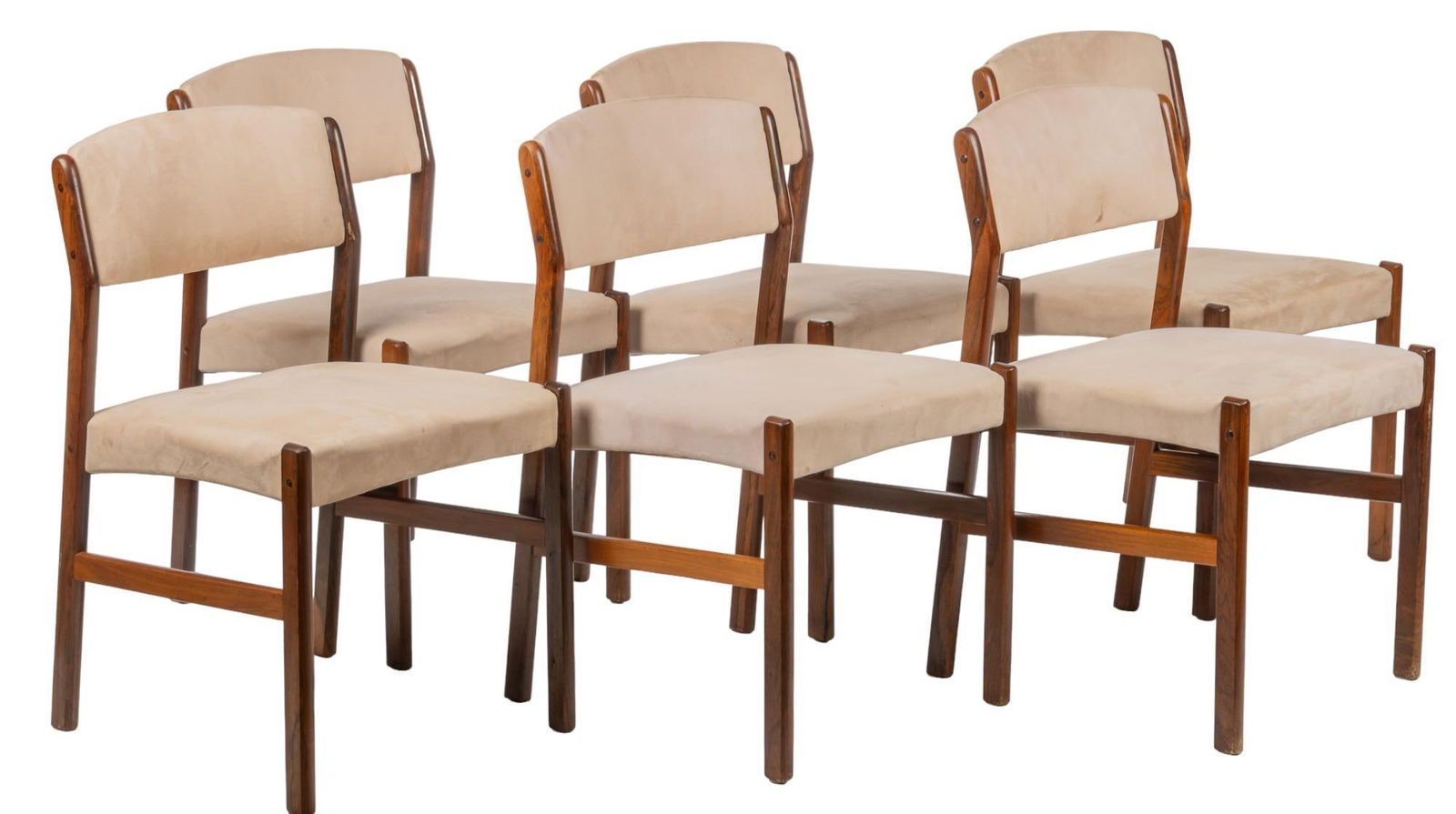 After Henry Walter Klein Set of (6) Danish Mid-Century Dining Chairs (1 of 7)