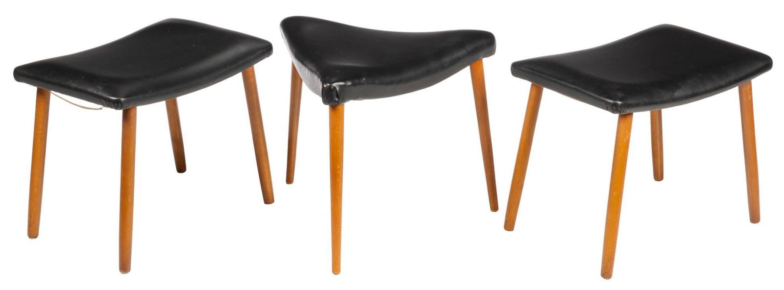 (3) Mid-Century Foot Stools (1 of 5)