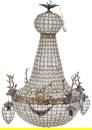 French Empire Tent & Basket Chandelier