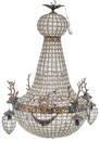 French Empire Tent & Basket Chandelier