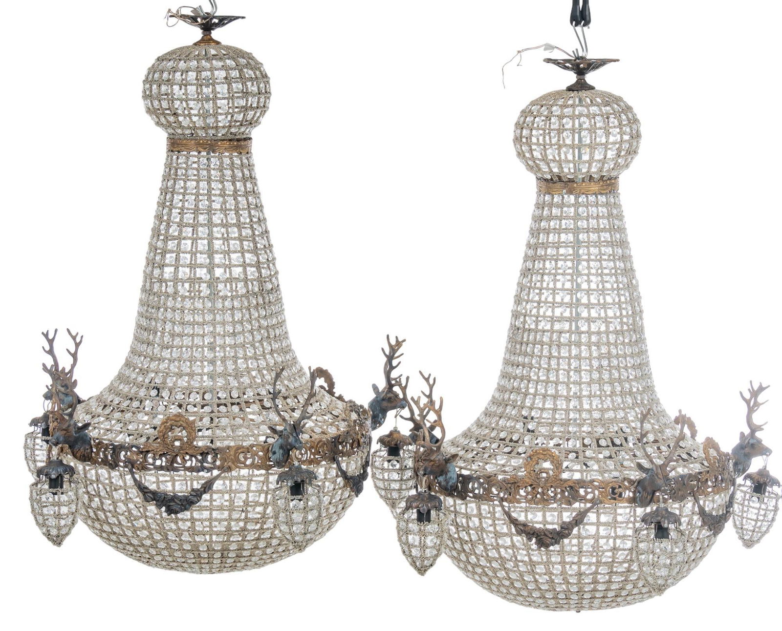 Pair of Basket Chandeliers (1 of 5)
