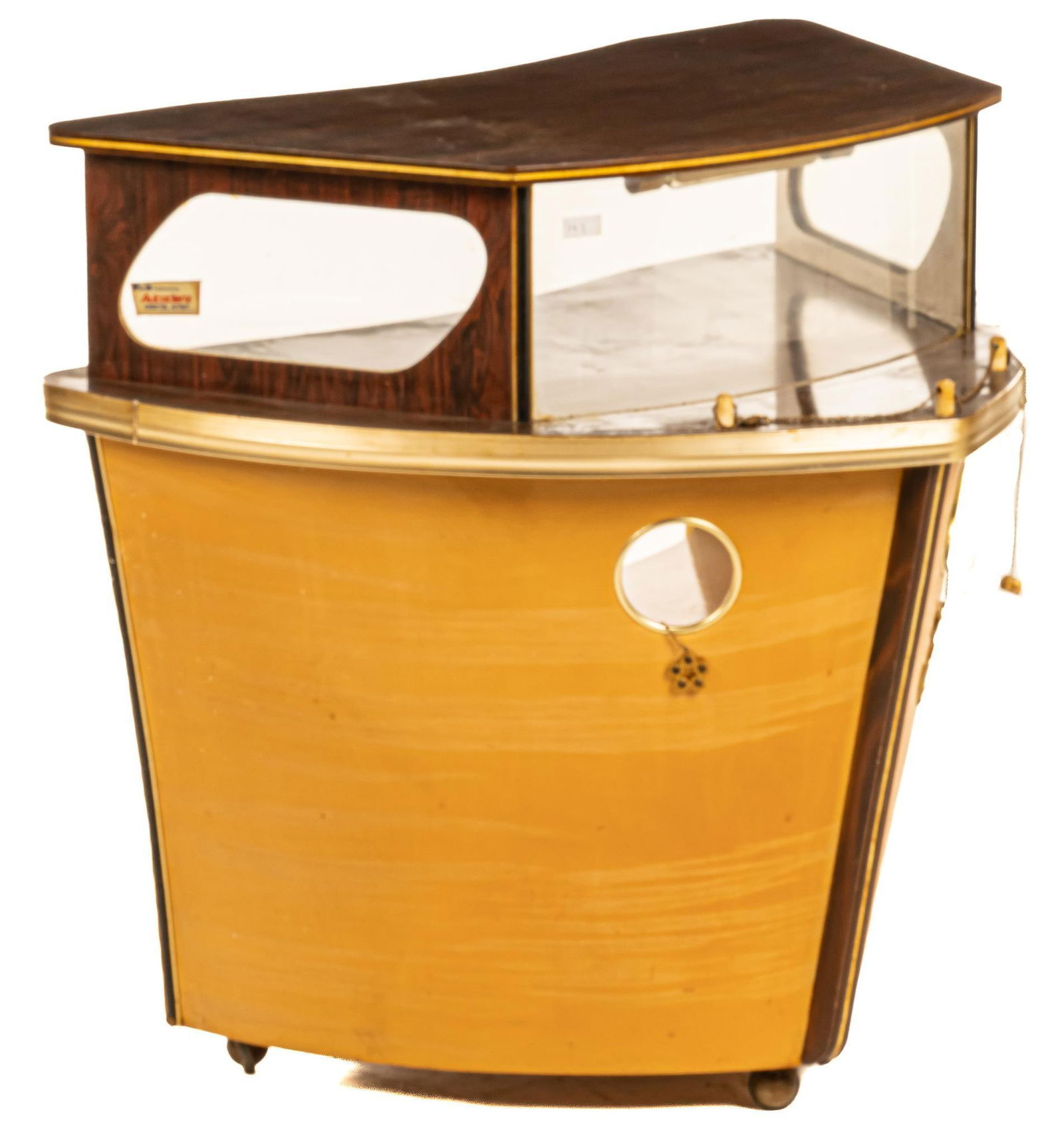 Mid-Century Boat Form Cocktail Bar (1 of 5)