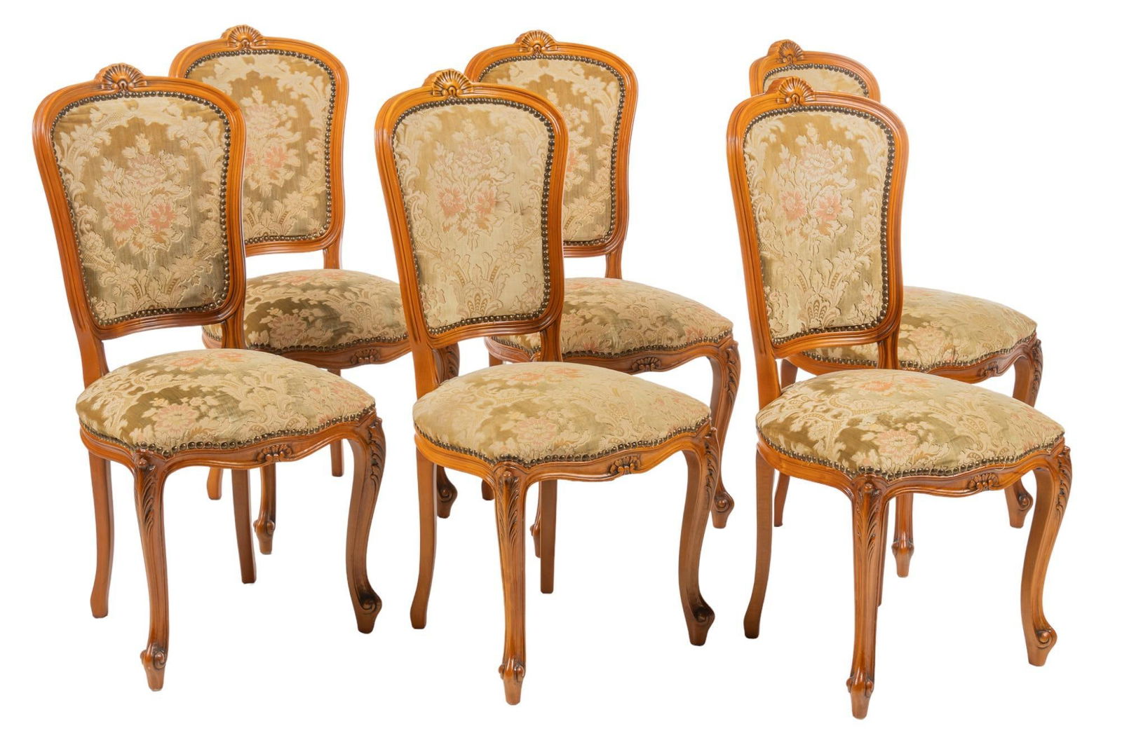 Set of (6) Louis XV Style Chairs (1 of 5)