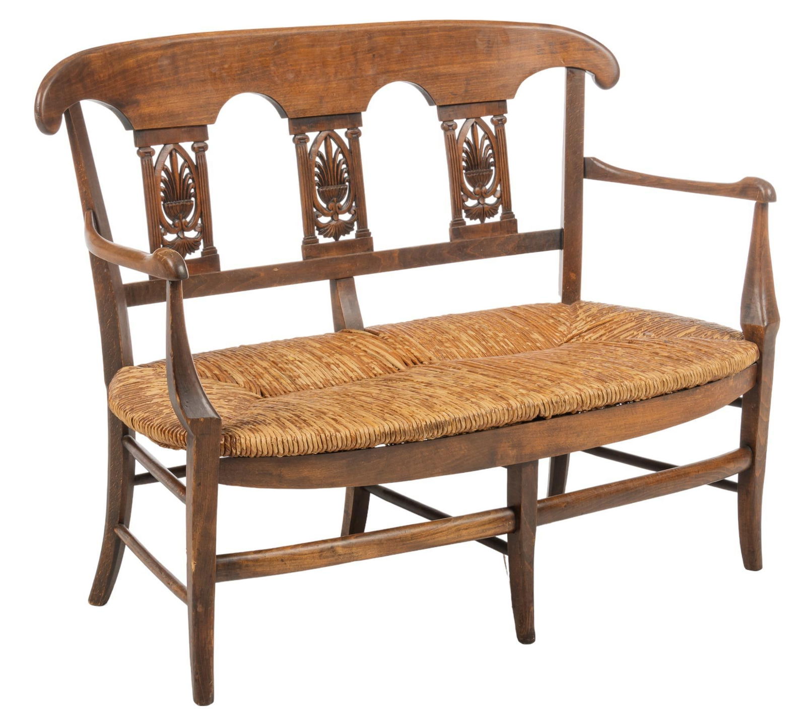 Empire Style Rush Seat Bench (1 of 5)