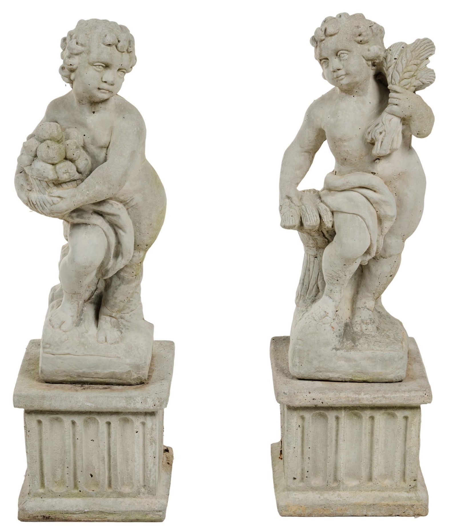 (2) Putti Garden Statues (1 of 6)