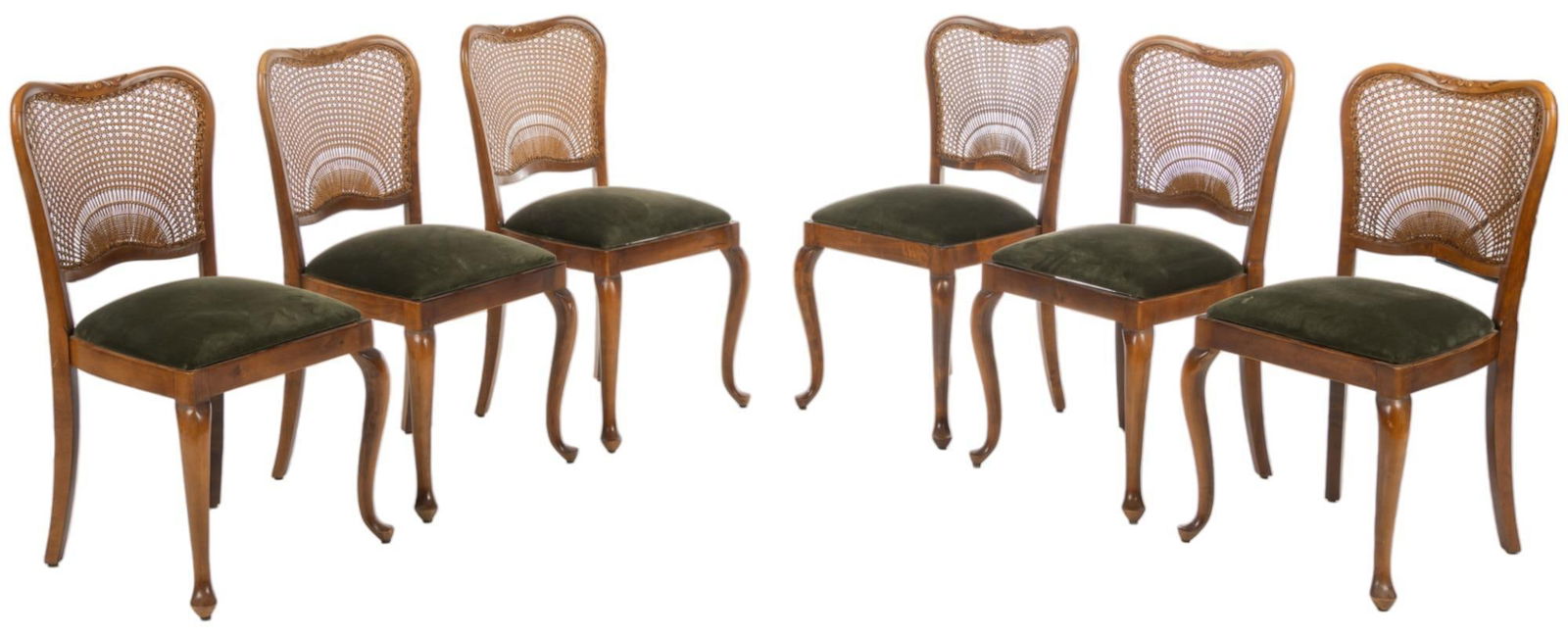 Set of (6) Cane-Back Chairs (1 of 5)