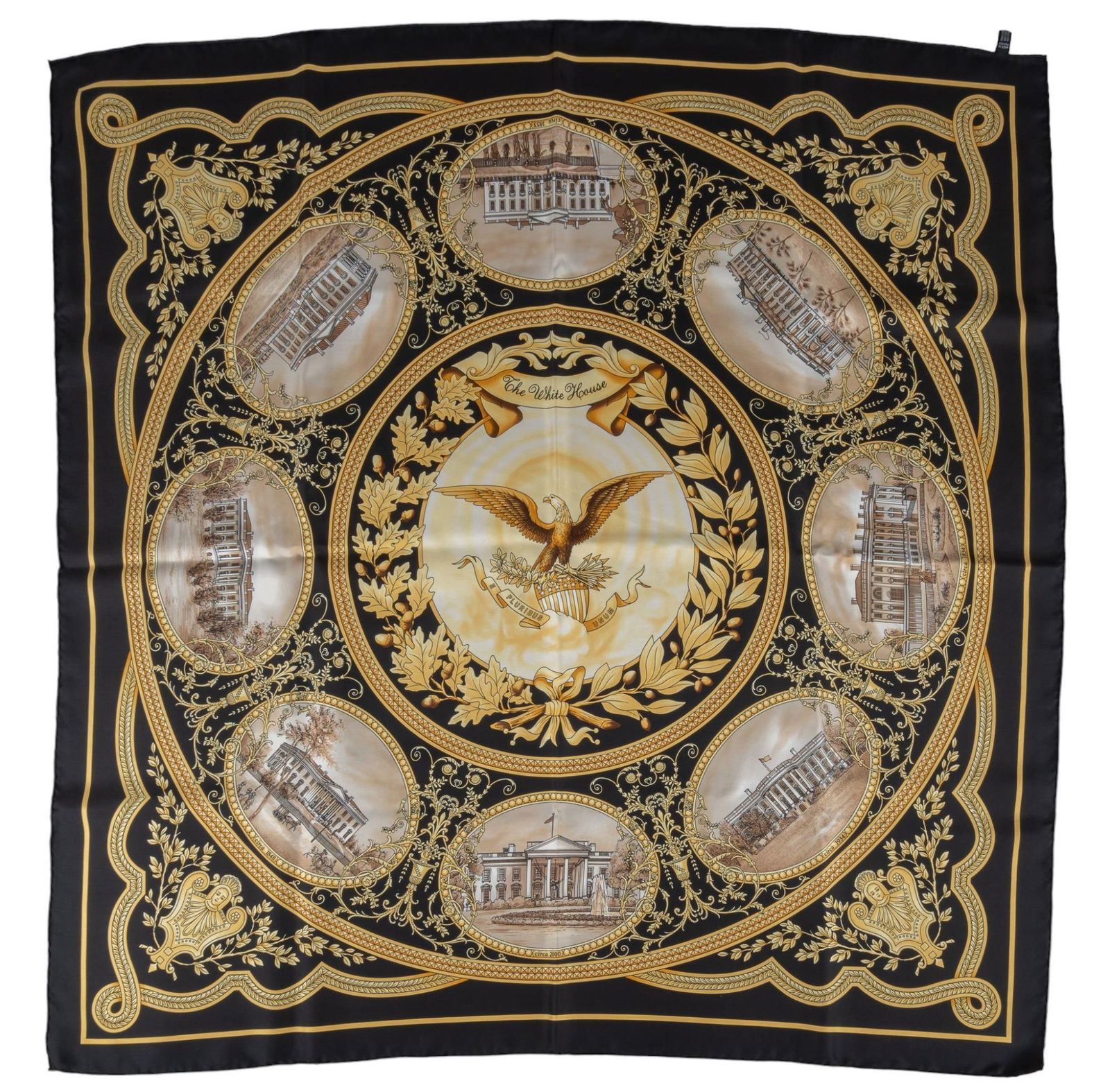 L.R. Paris Silk 'White House Through the Ages' Scarf (1 of 10)