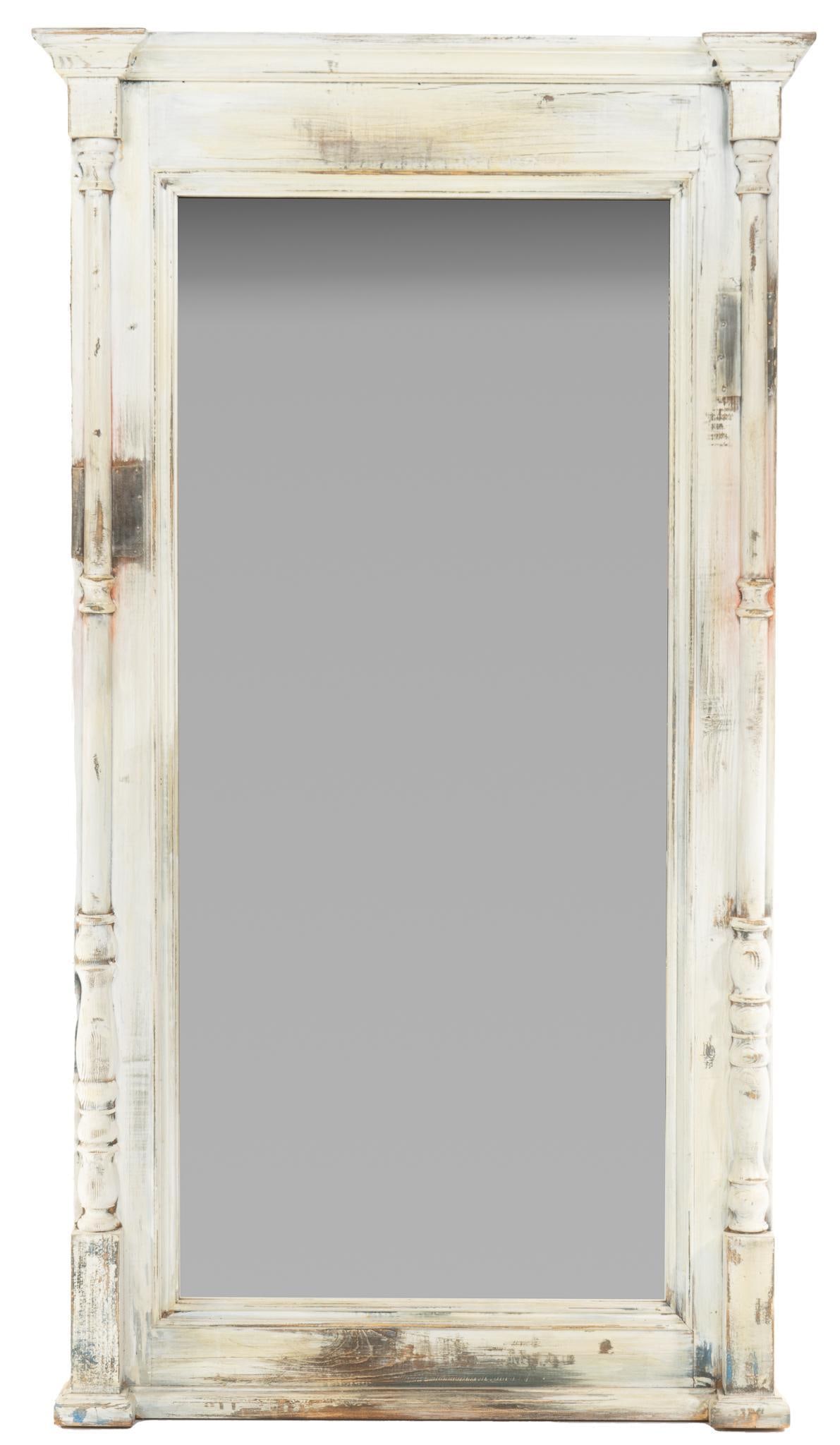 Rustic Painted Full Length Mirror (1 of 3)