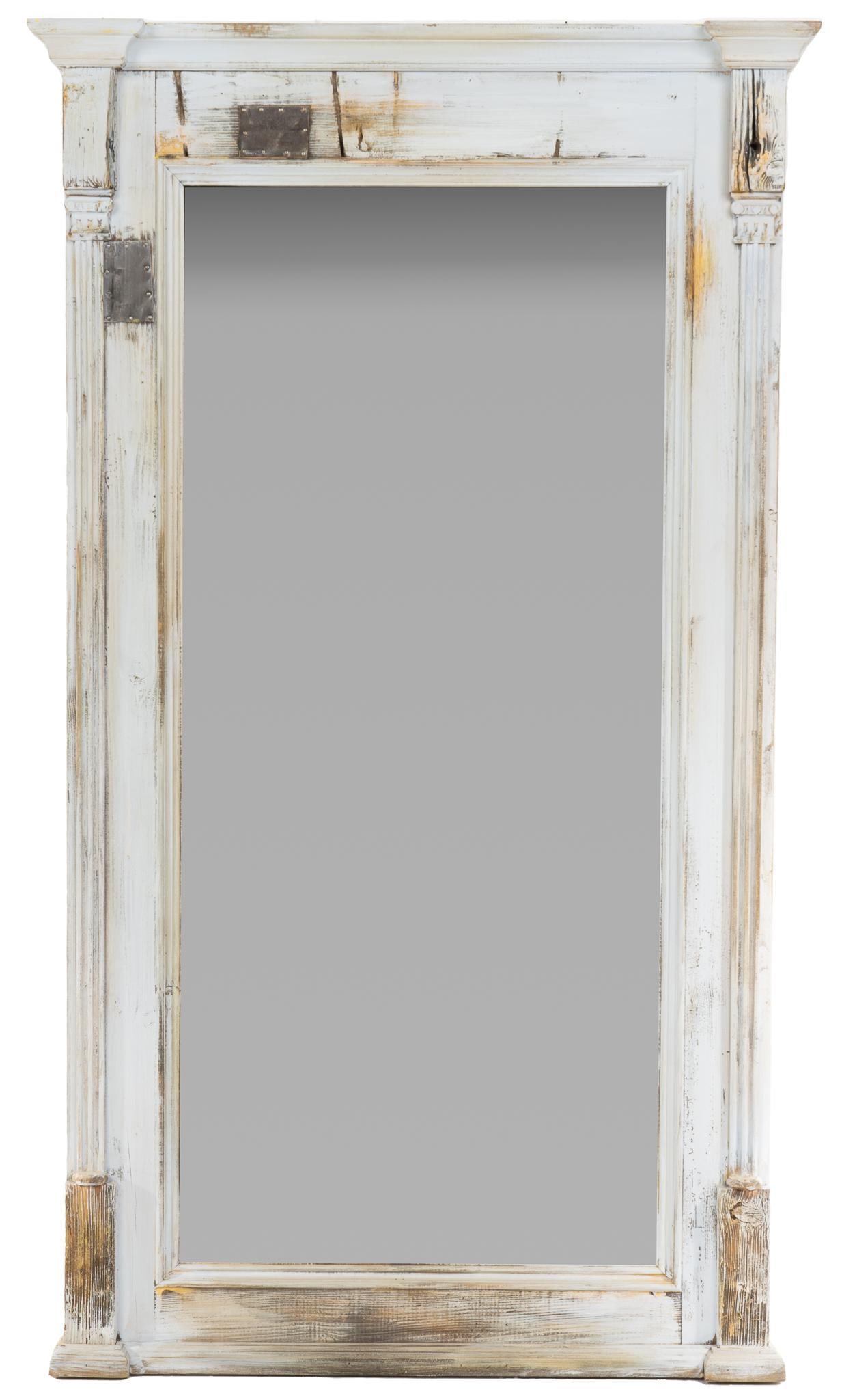 Rustic Painted Full Length Mirror (1 of 4)