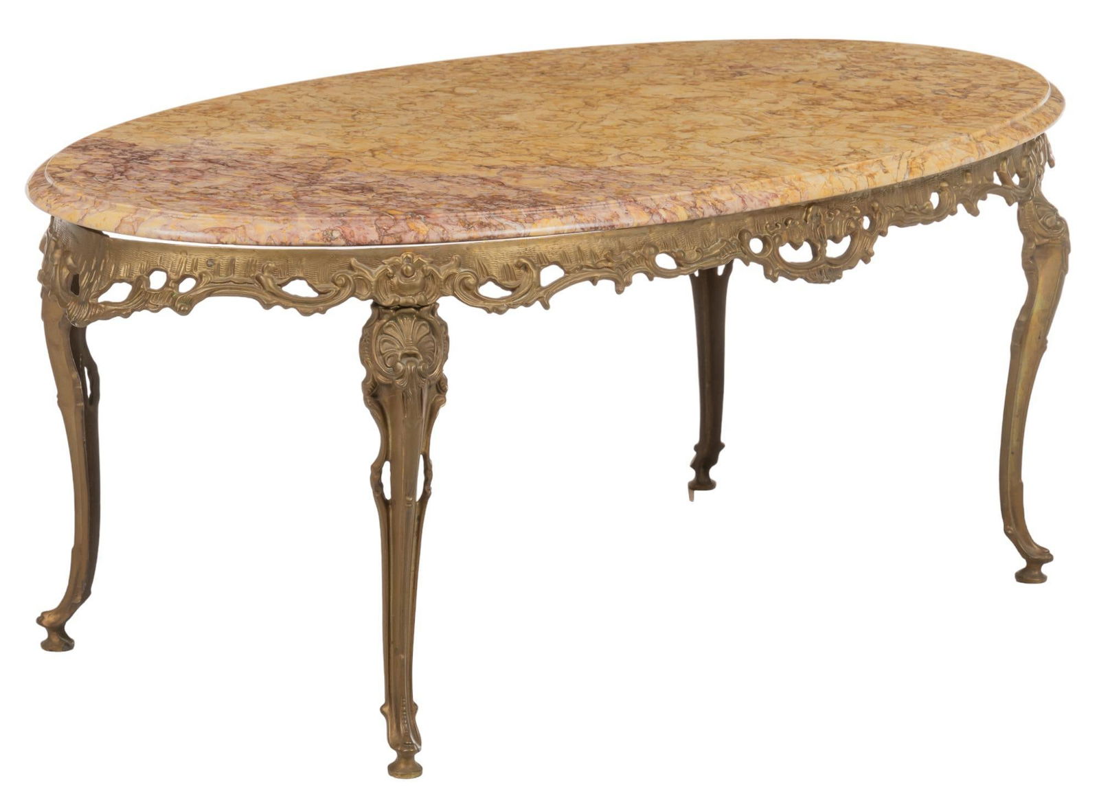 Louis XV Style Marble Top Coffee Table (1 of 5)