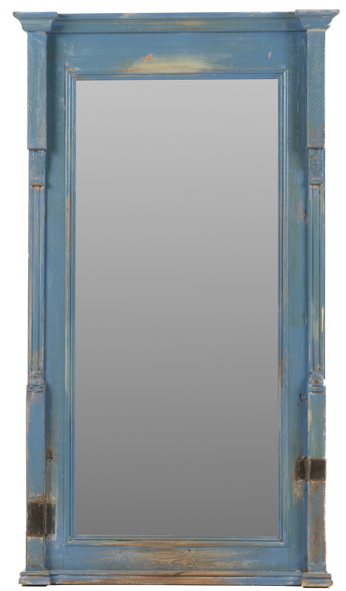 Rustic Painted Full Length Mirror (1 of 3)