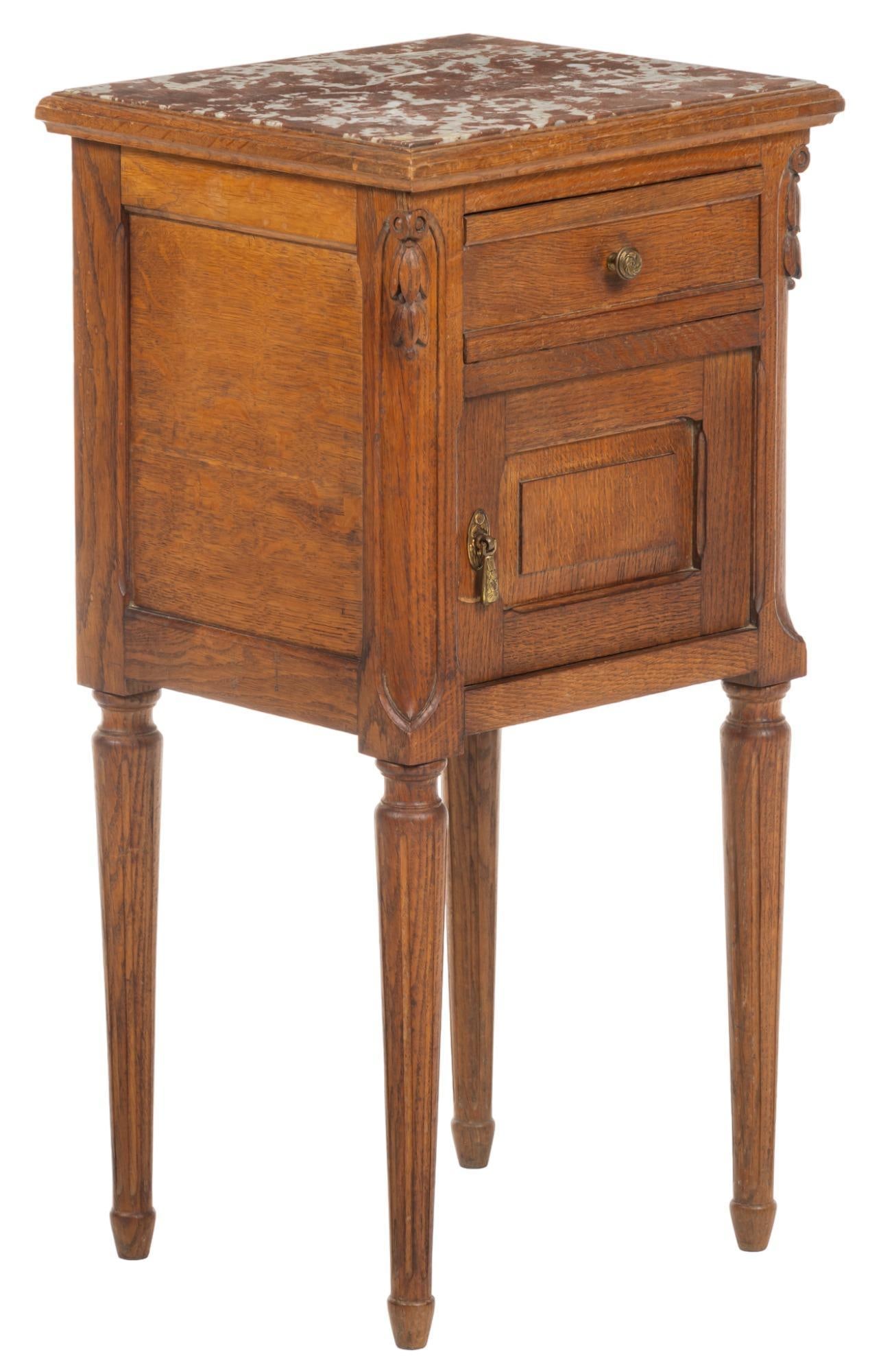 French Nightstand, Oak (1 of 7)