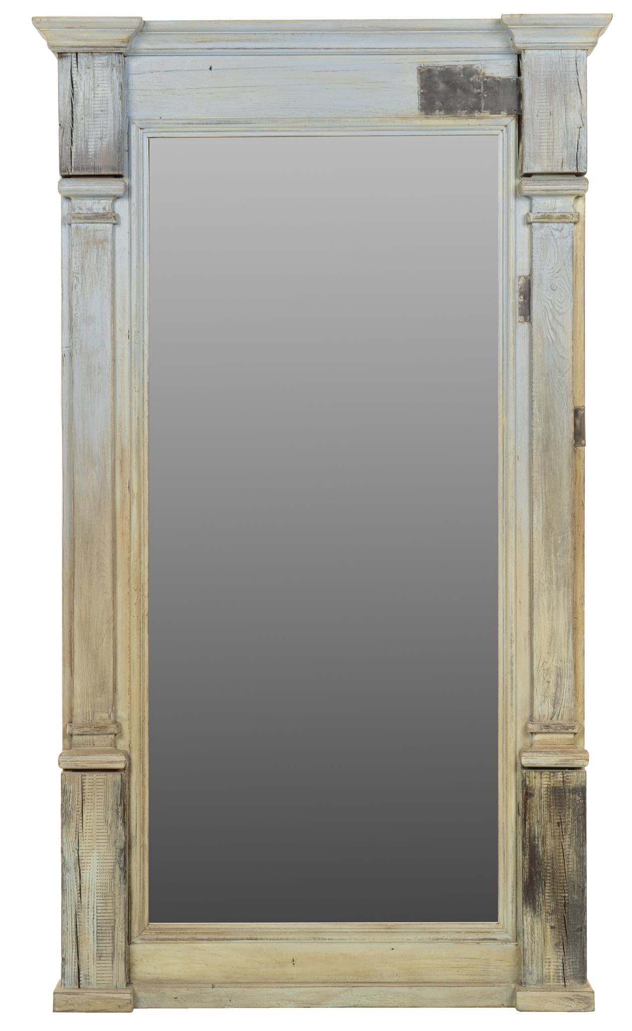 Rustic Painted Full Length Mirror (1 of 3)