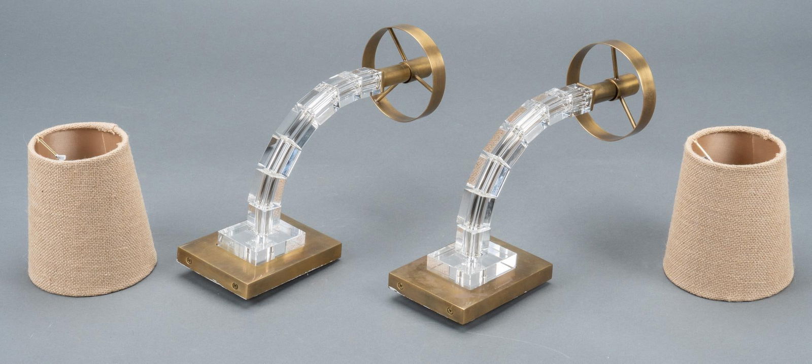 Pair of Modern Brass Sconces (1 of 4)