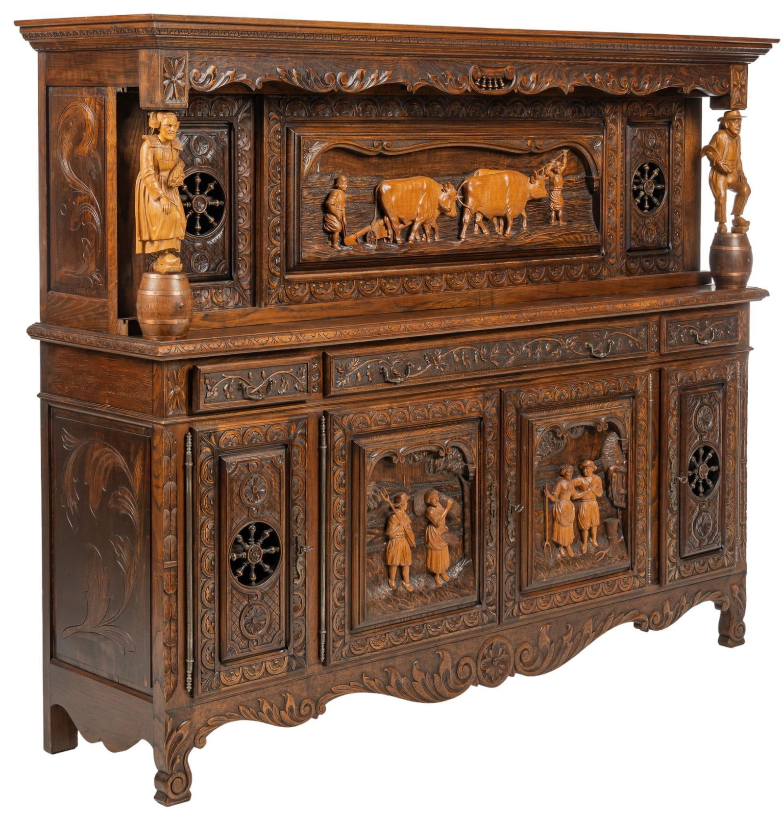 Medieval Style Sideboard (1 of 10)