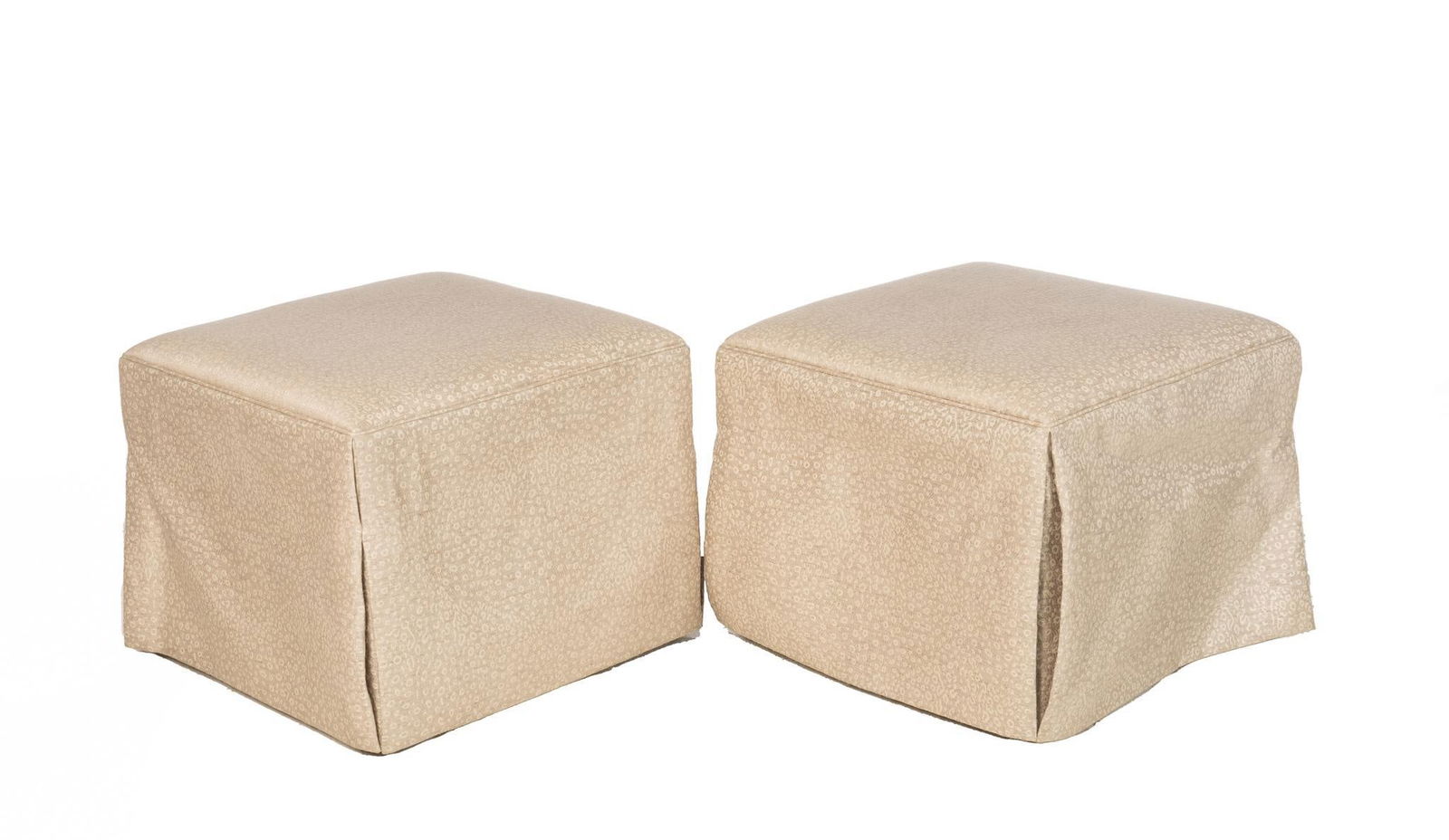 Pair of Upholstered Ottomans (1 of 6)