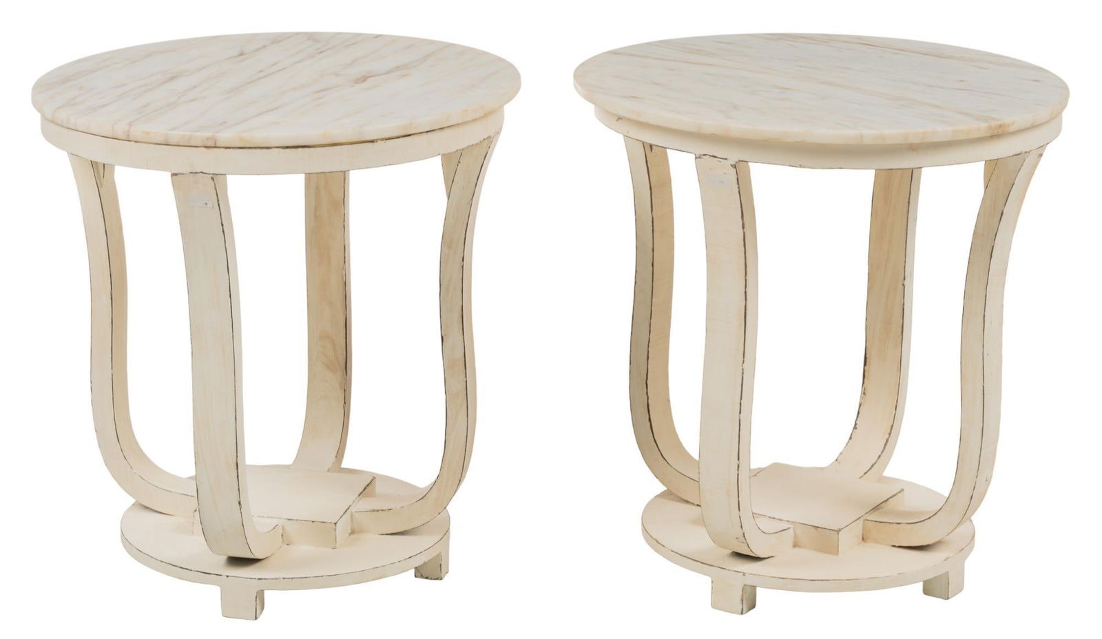 Pair of Empire Style Marble Top Tables (1 of 5)