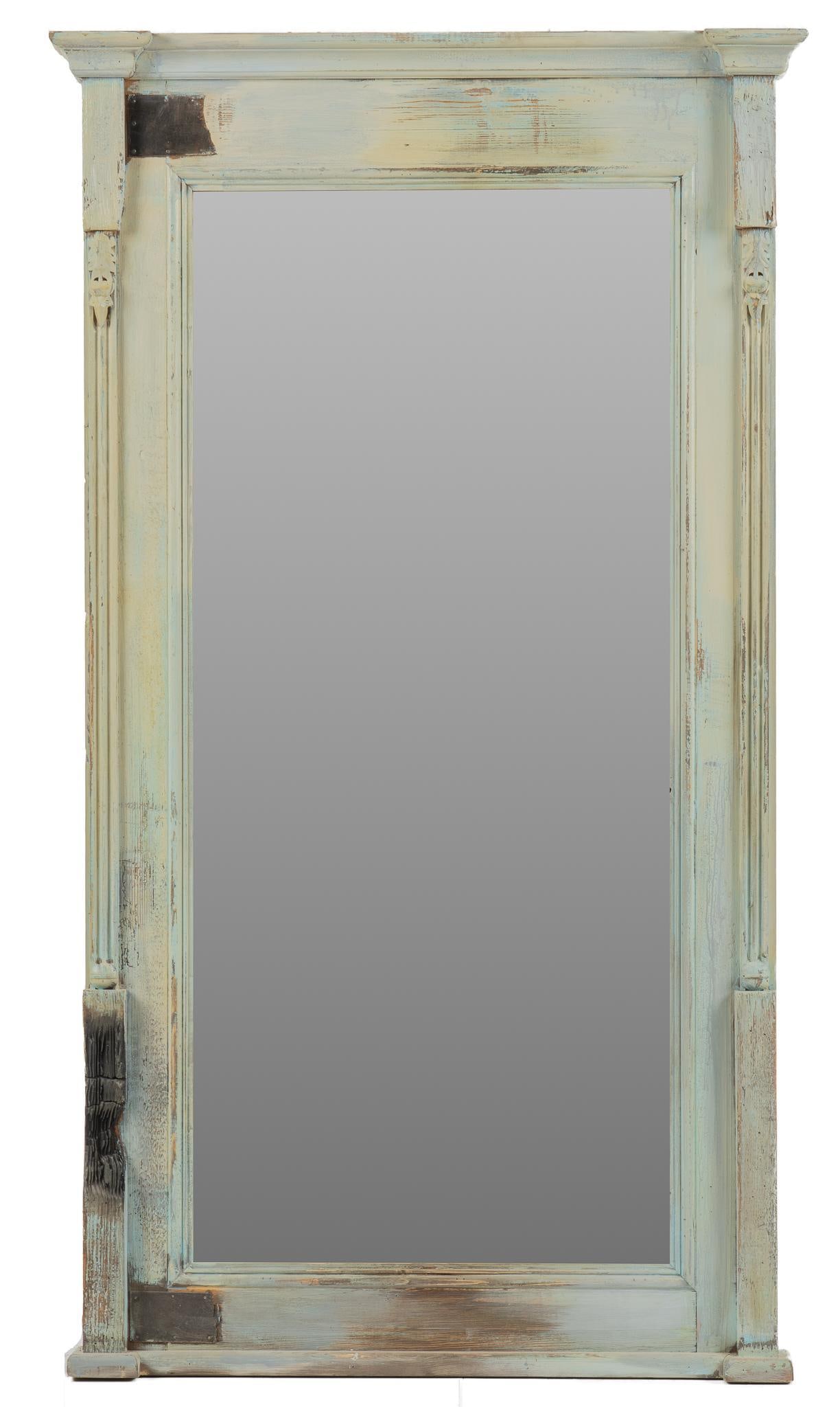 Rustic Painted Full Length Mirror (1 of 3)