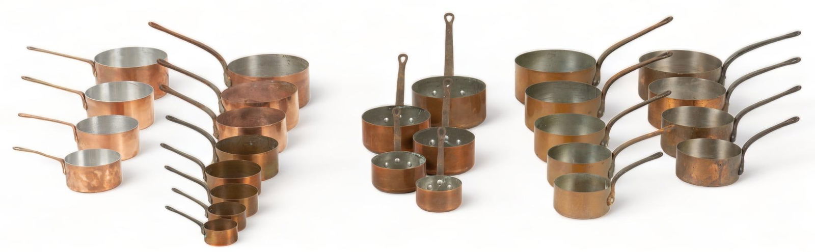 (5) Sets of French Copper Pots (1 of 6)