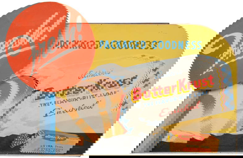 Painted Butter Krust Advertising Sign