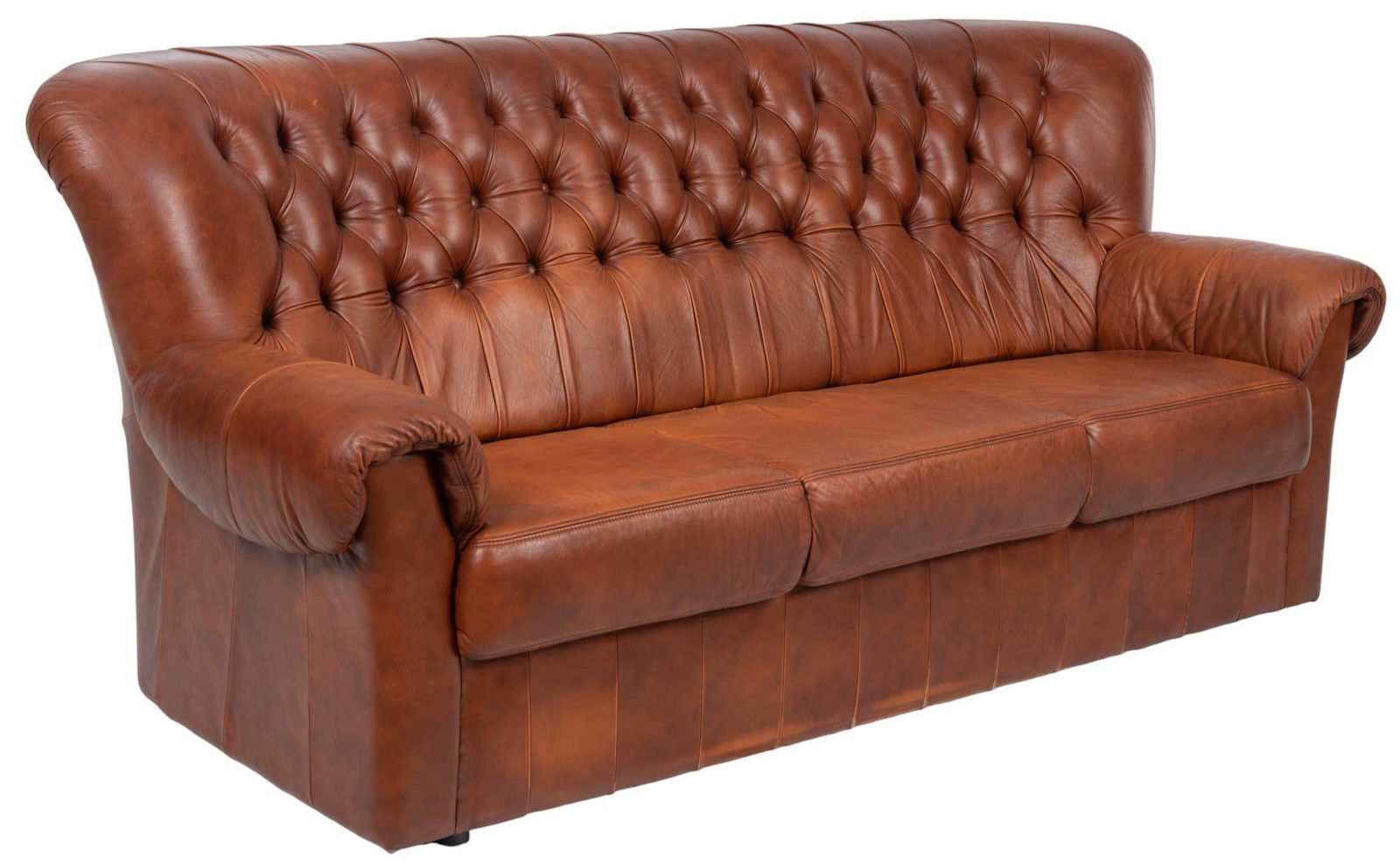 Ranch Style Leather Sofa (1 of 5)