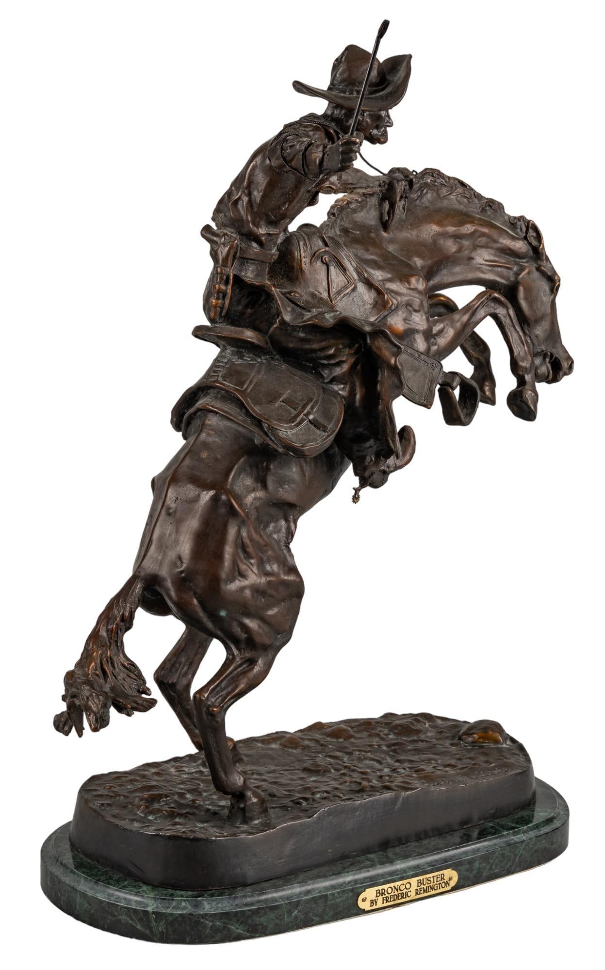 Frederic Remington, "Bronco Buster" (1 of 6)