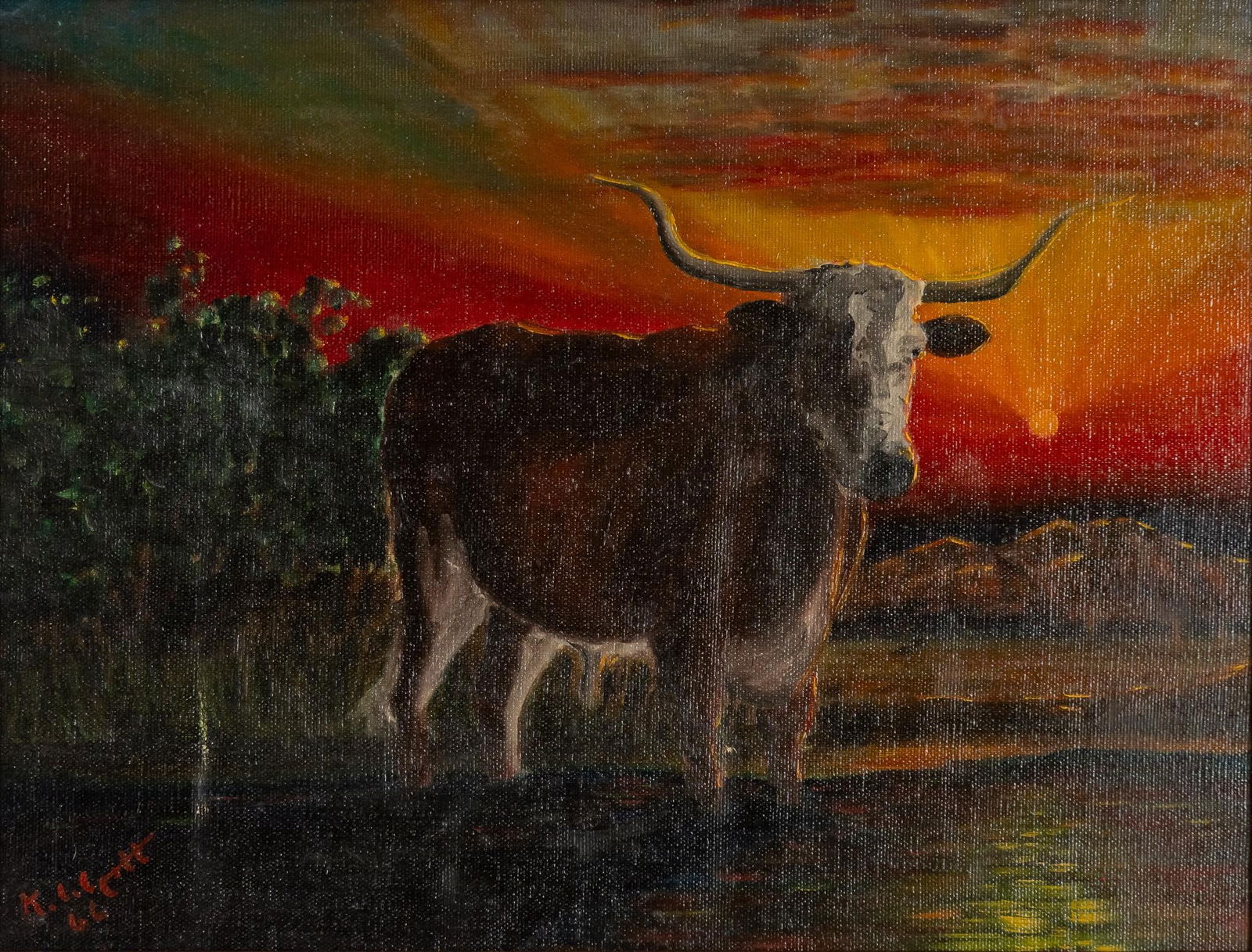 Kenneth Wyatt, Longhorn Bull, 1966 (1 of 4)