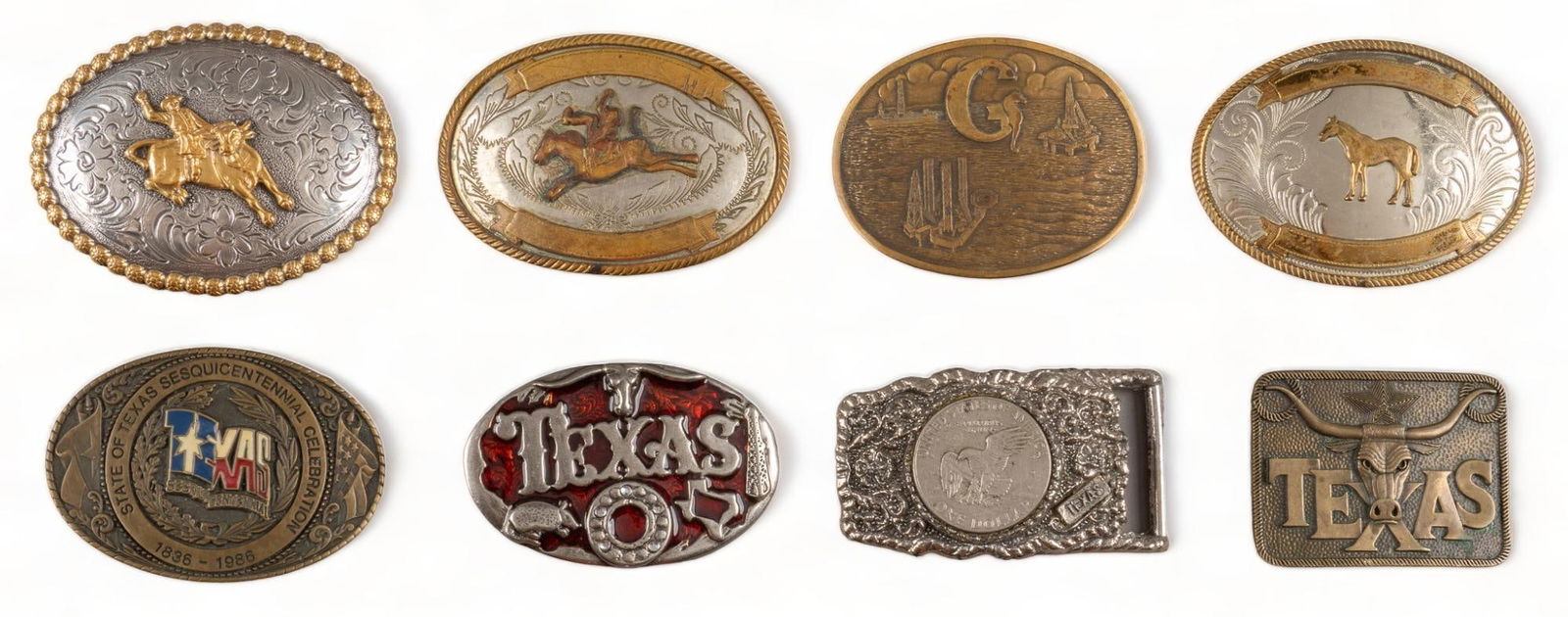 Collection of (8) Western Belt Buckles (1 of 7)