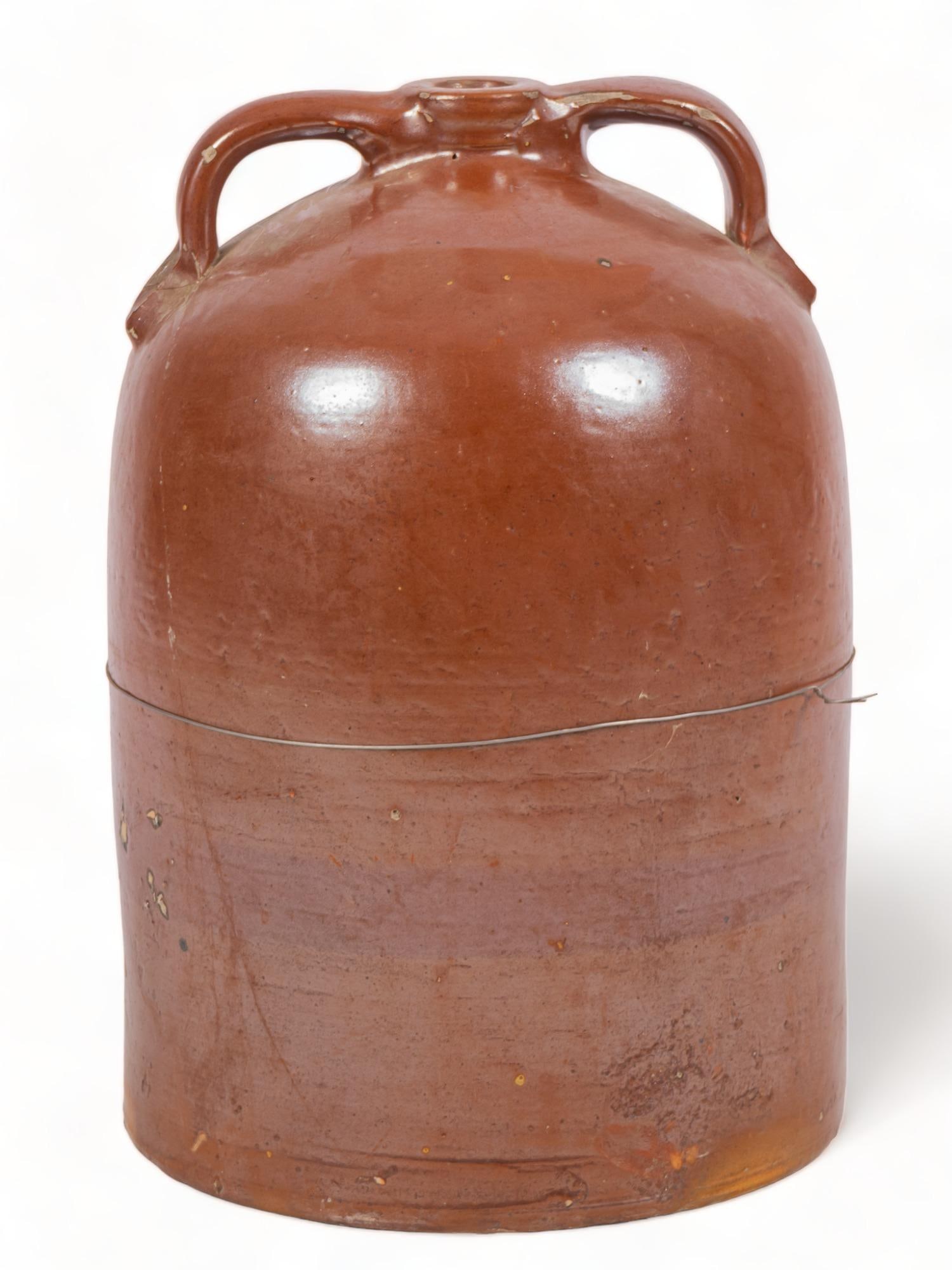 Double-Handled Stoneware Jug (1 of 4)