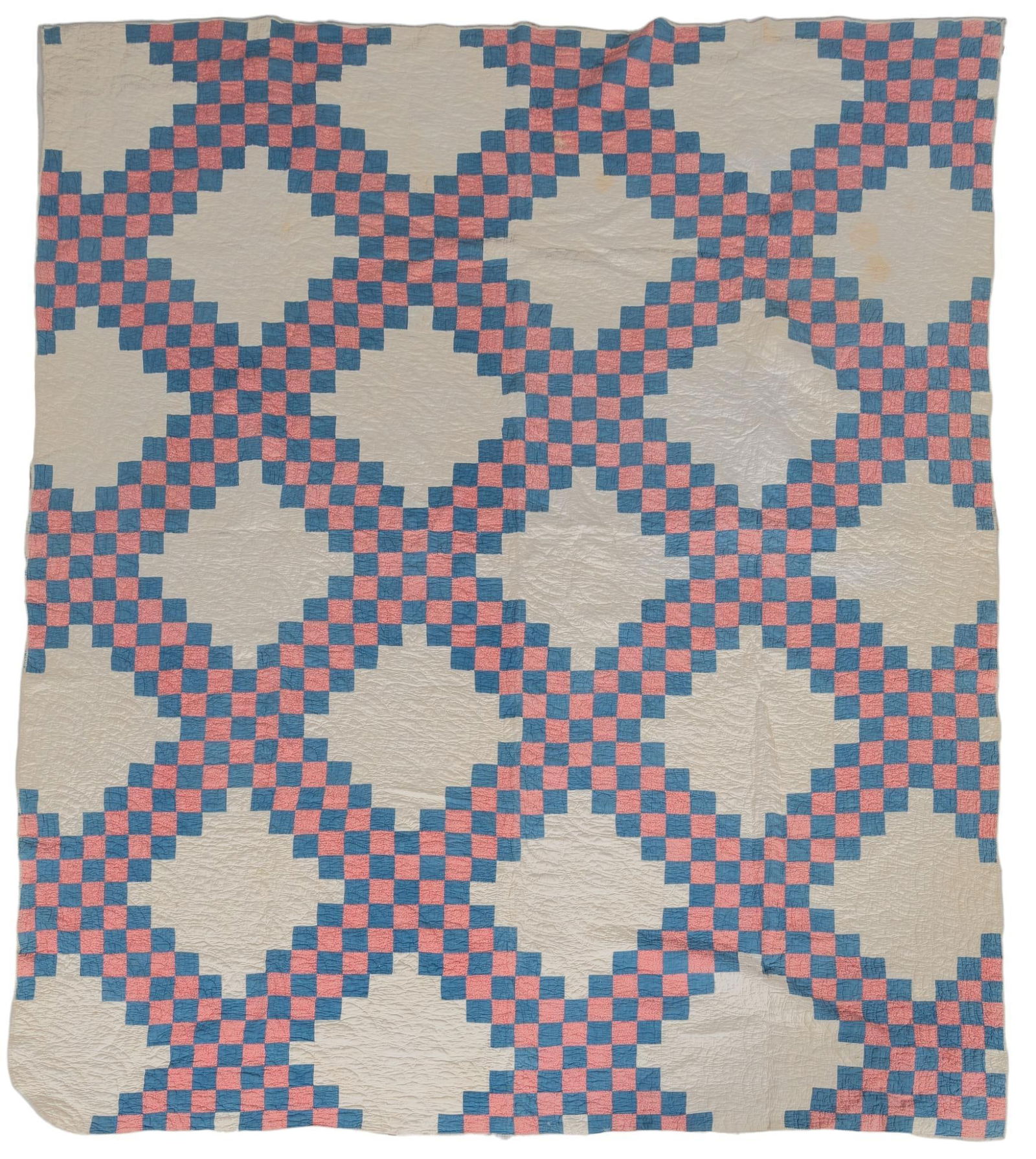 Home-Made Vintage Irish Chain Quilt (1 of 3)