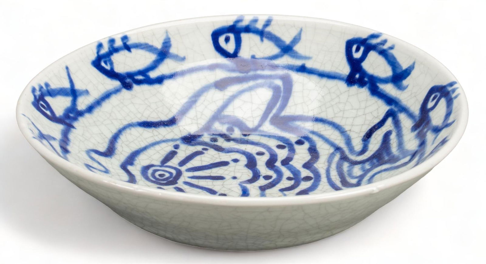 Harding Black, Crackle Glaze Fish Bowl, 1984 (1 of 5)