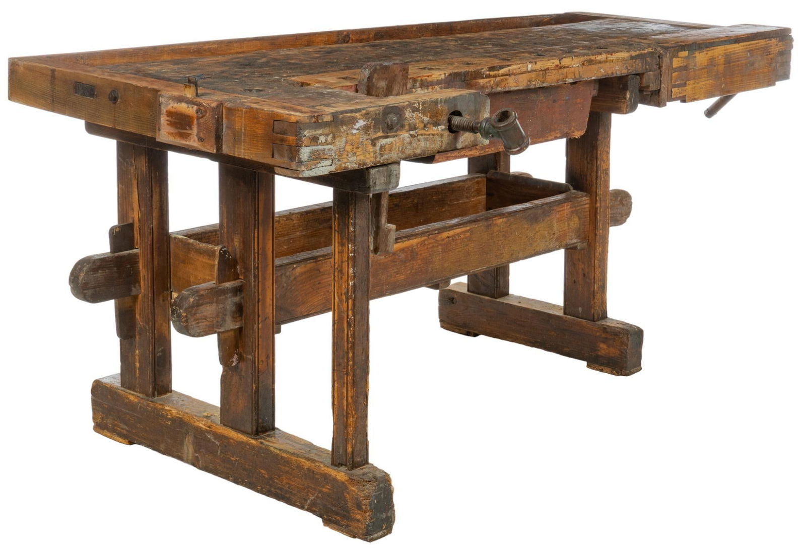 Primitive Wooden Work Bench (1 of 5)