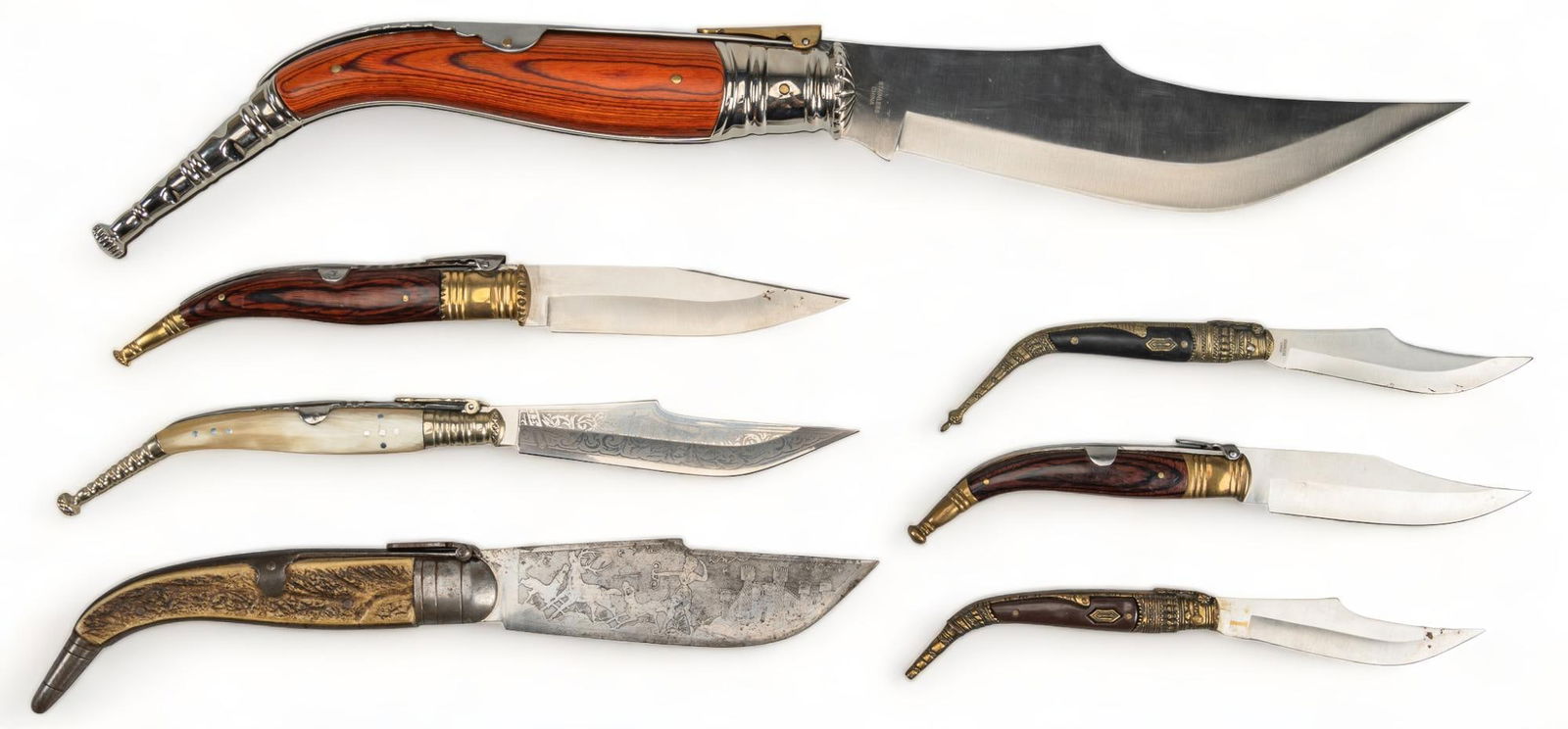 Collection of 7 Jerezana Style Folding Knives (1 of 11)