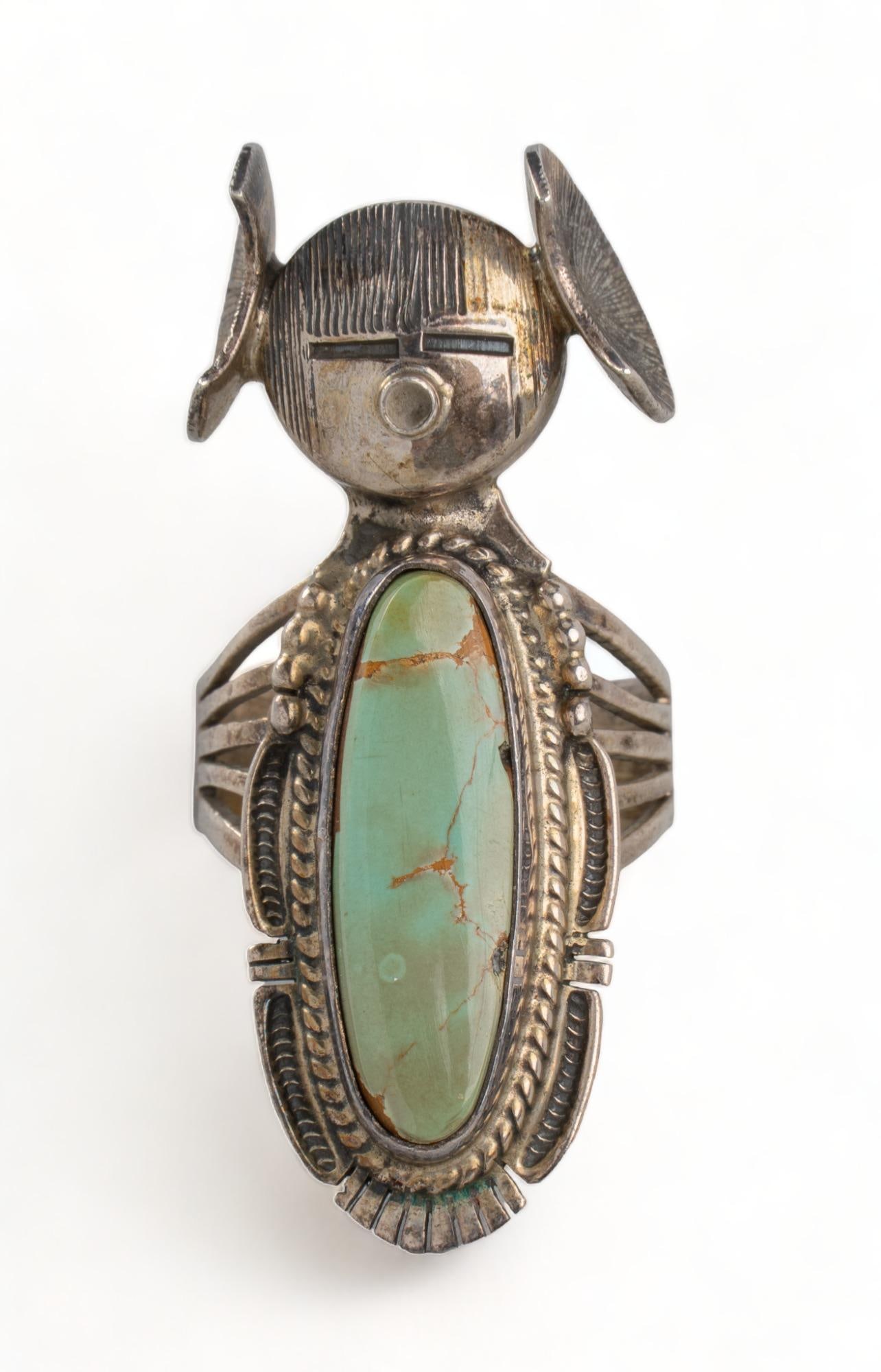 Bennie Ration Kachina Figure Sterling Silver Ring (1 of 5)