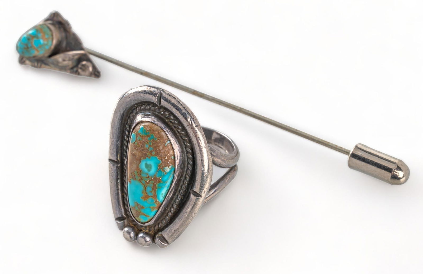 (2) Turquoise Ring and Pin (1 of 7)