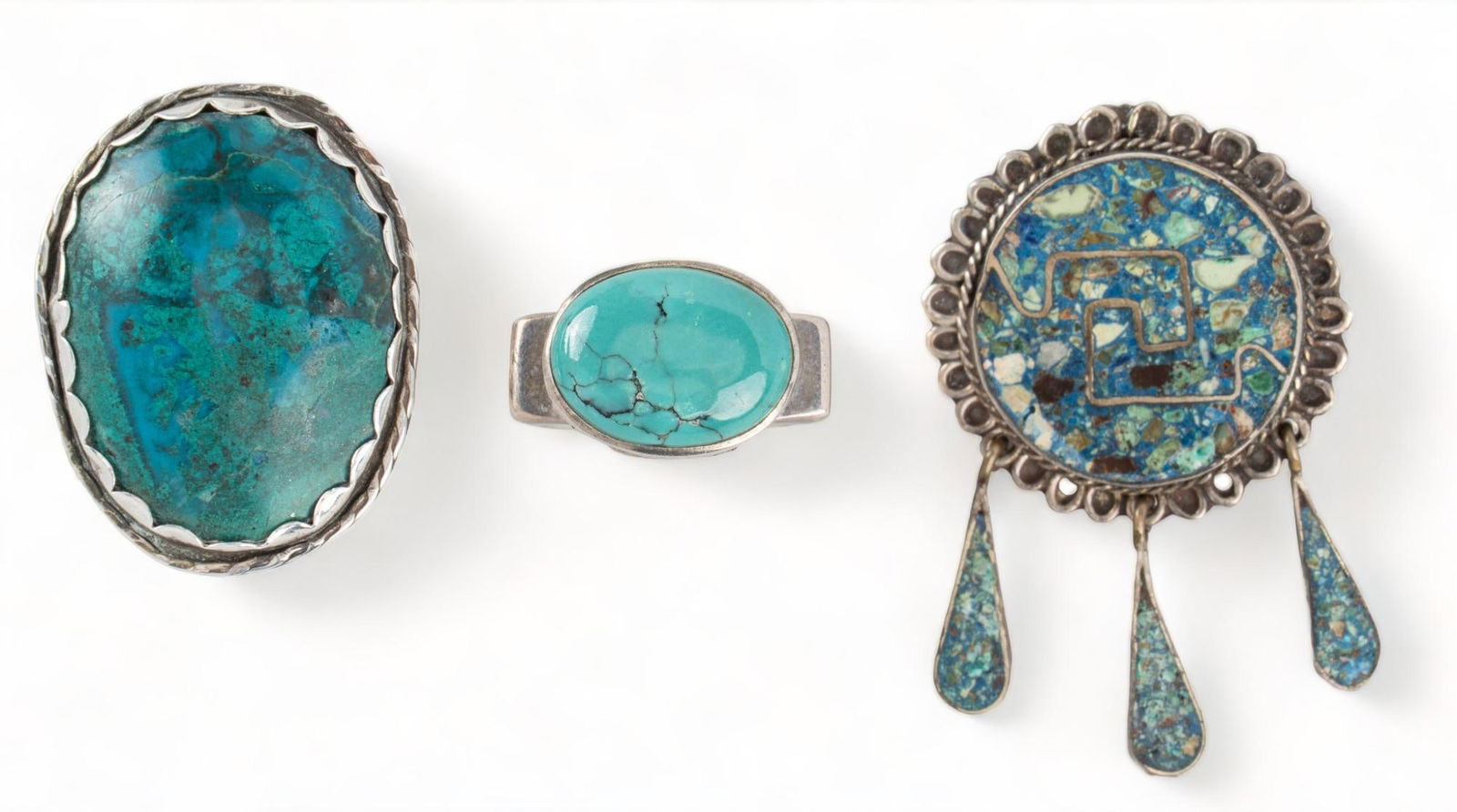 (3) Turquoise Jewelry Pieces (1 of 8)