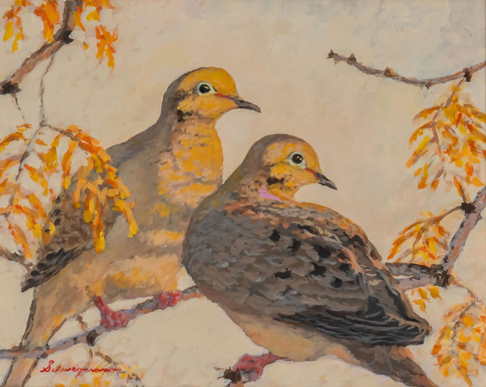 George Schwegmann, "Mourning Doves" (1 of 4)