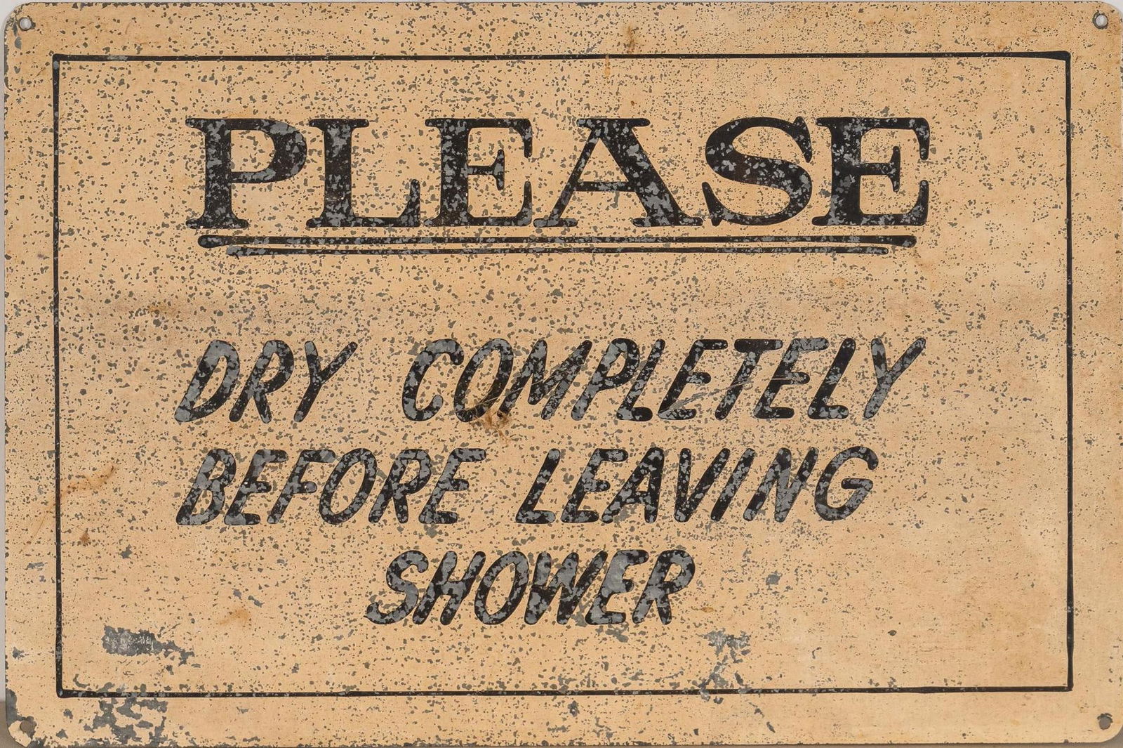 Vintage Shower Sign (1 of 2)