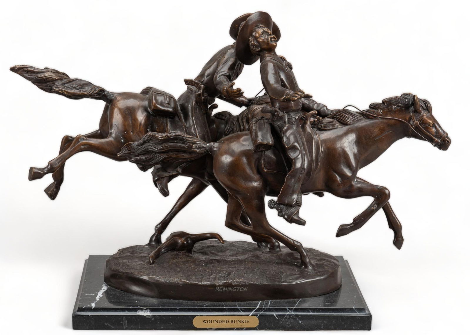 Frederic Remington, "Wounded Bunkie" (1 of 6)