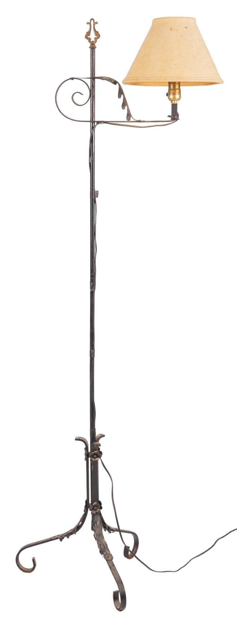 Wrought Iron Bridge Lamp (1 of 5)