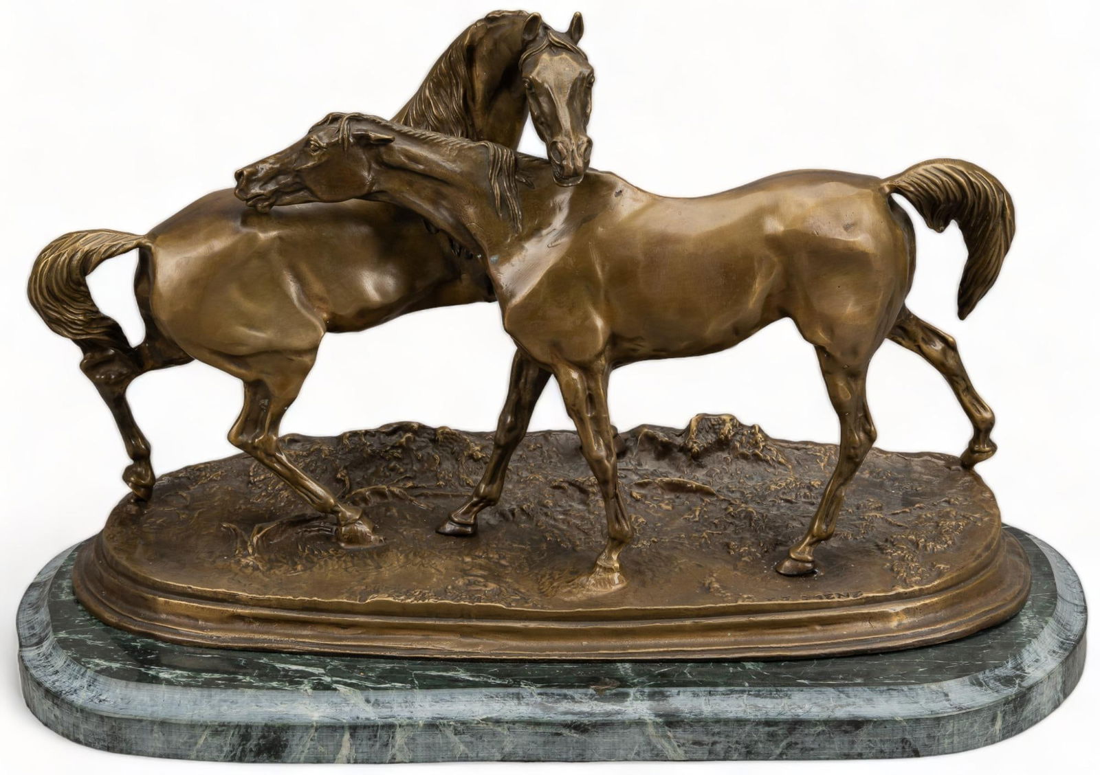 Pierre Jules Mene, "L'Accolade no. 2" (1 of 6)