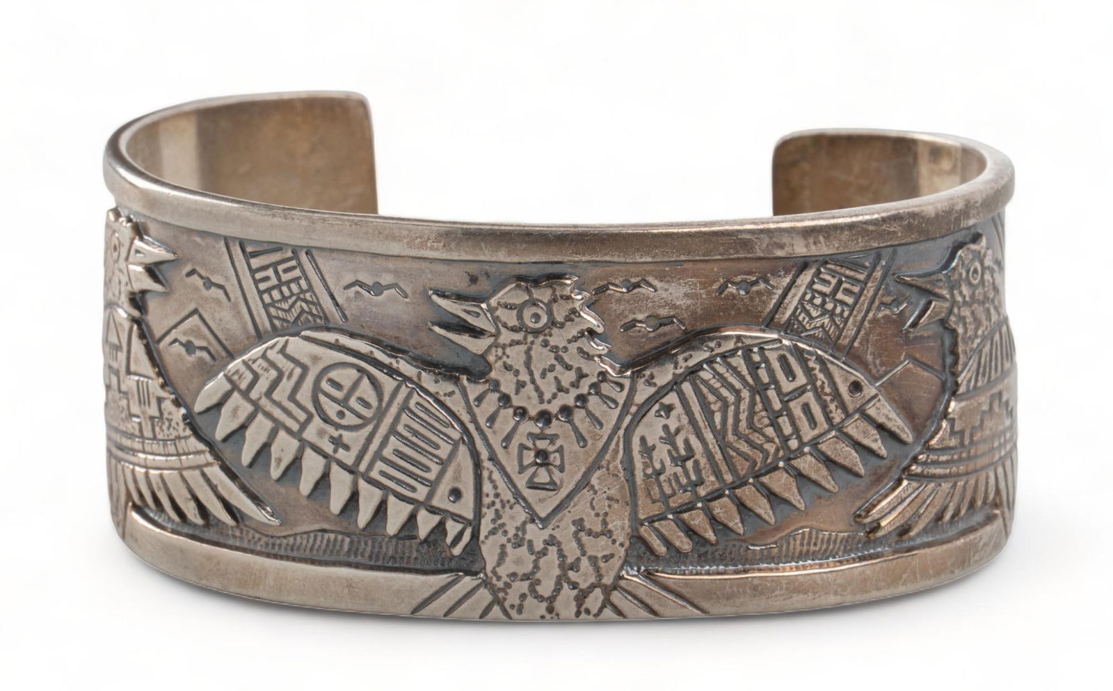 Robert Tenorio Native American Sterling Silver Cuff (1 of 5)