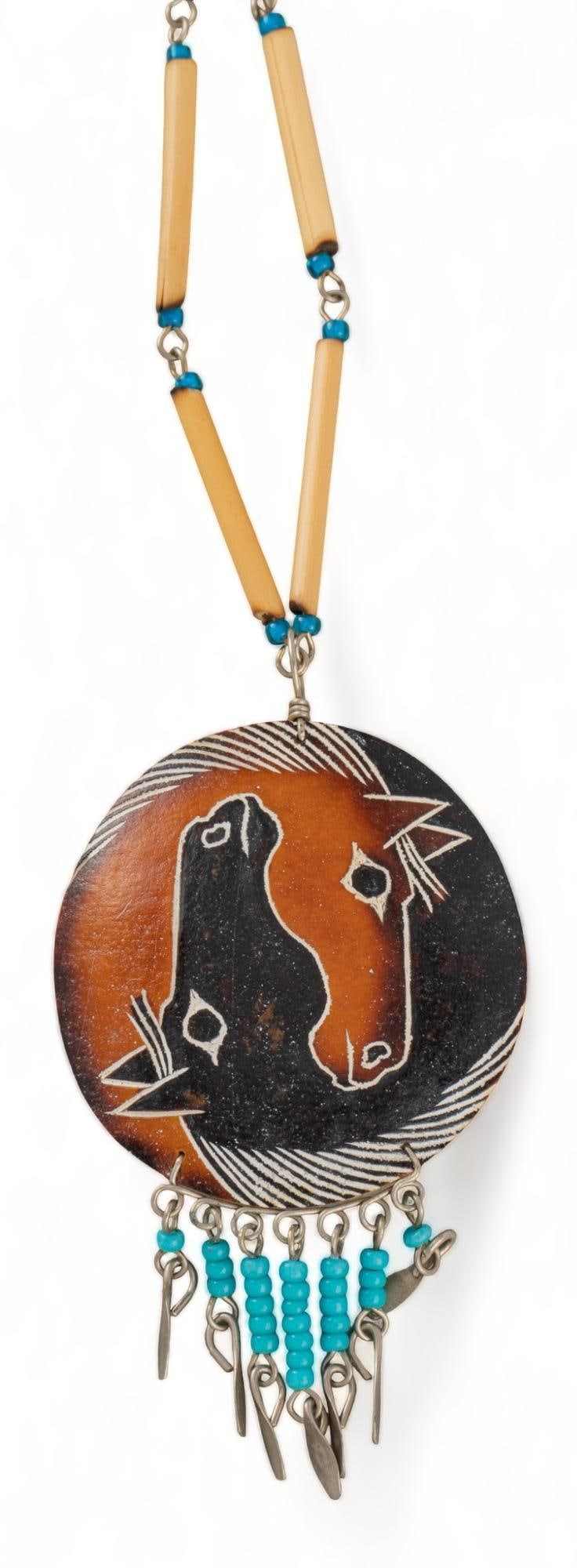 Mario Hinojo Handmade New Mexico Horse Pendant Necklace (1 of 7)