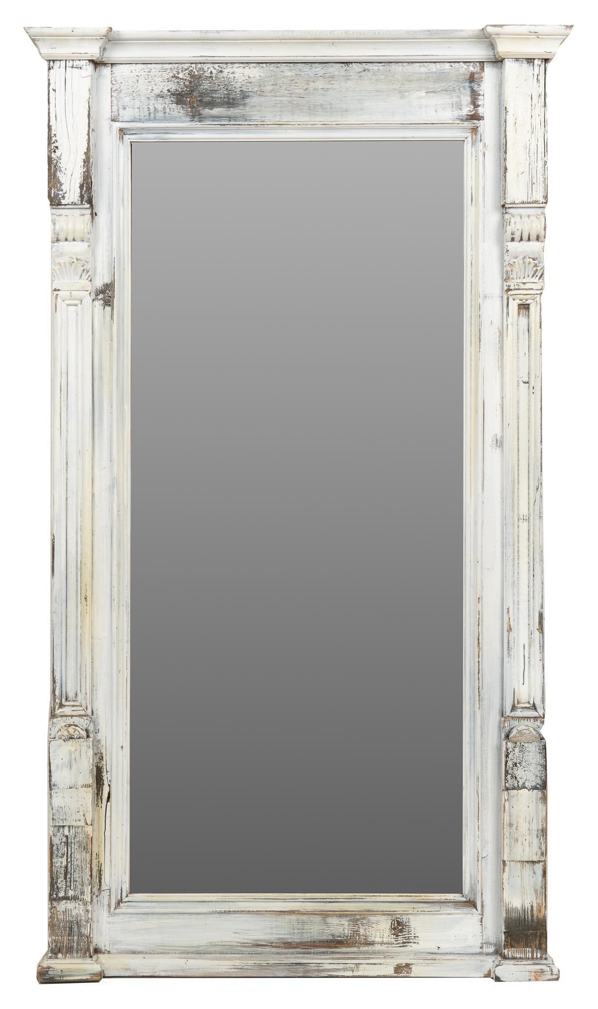 Rustic Painted Full Length Mirror (1 of 4)