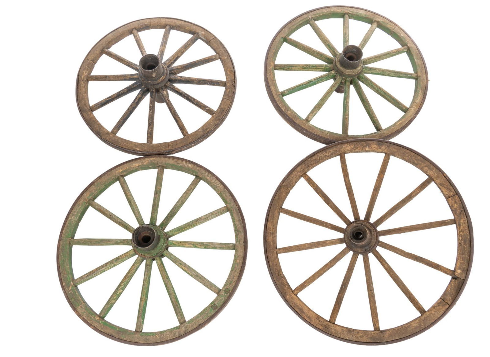 (4) Vintage Wagon Wheels (1 of 7)