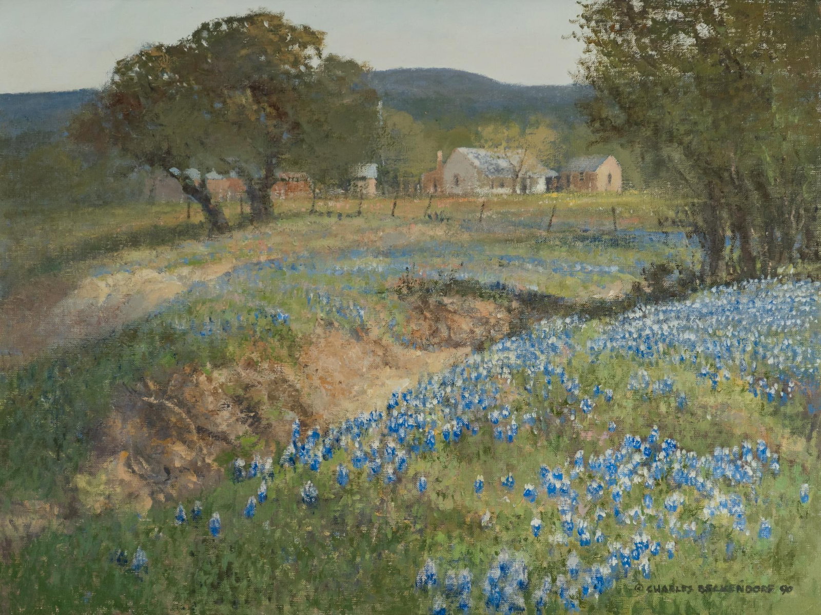 Charles Beckendorf, Bluebonnet Landscape, 1990 (1 of 4)